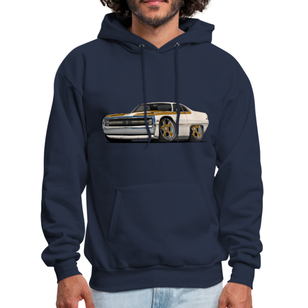 1970 Chrysler 300 Hurst Car Art Men's Hoodie - navy