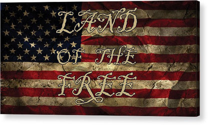 Aged Flag Free - Acrylic Print
