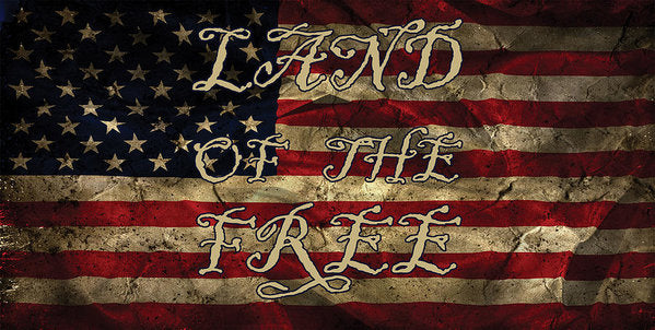 Aged Flag Free - Art Print