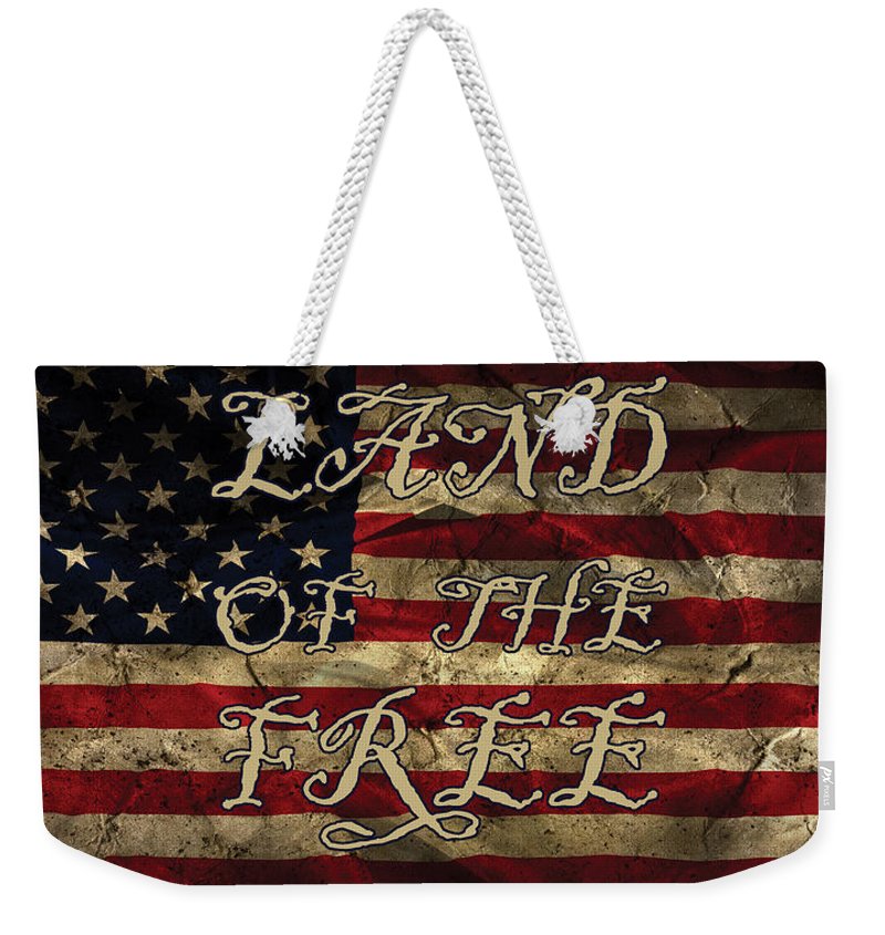 Aged Flag Free - Weekender Tote Bag