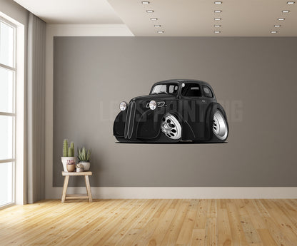 Anglia Coupe Car Art Wall Decals
