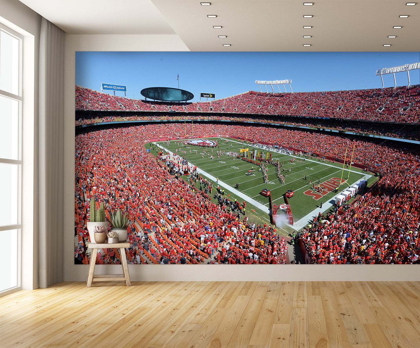 Arrowhead Football Kansas city chiefs what state Wall Mural extra room