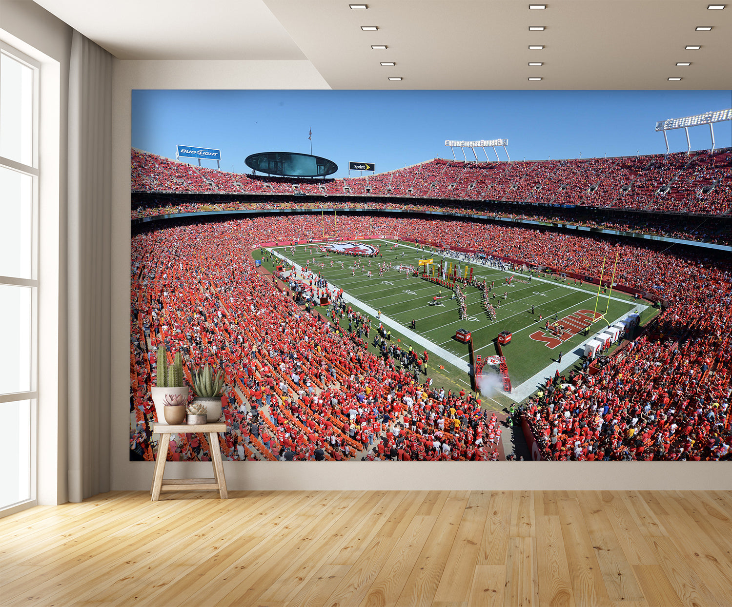 Arrowhead Football Kansas city chiefs what state Wall Mural extra room