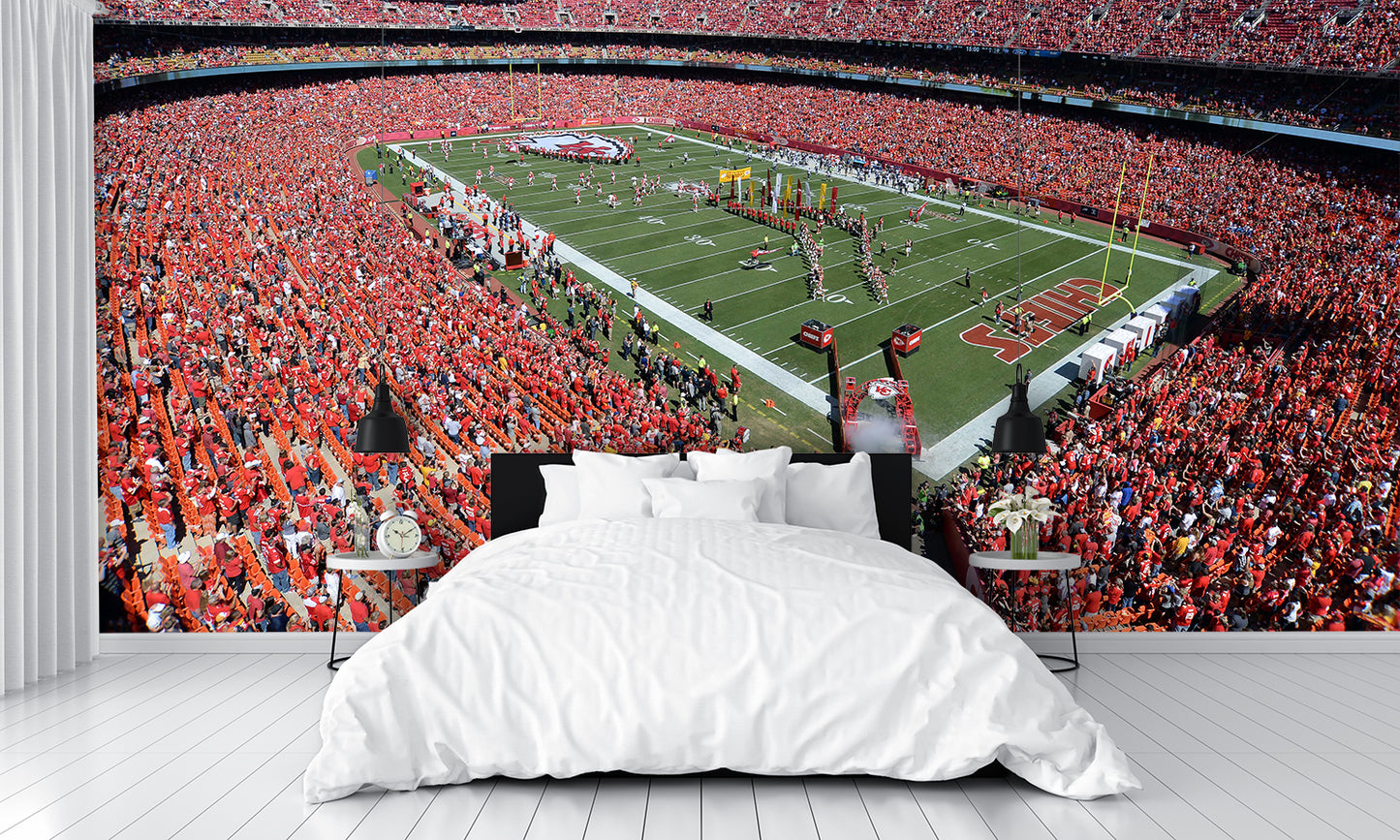 Arrowhead Football Kansas city chiefs what state Wall Mural bedroom