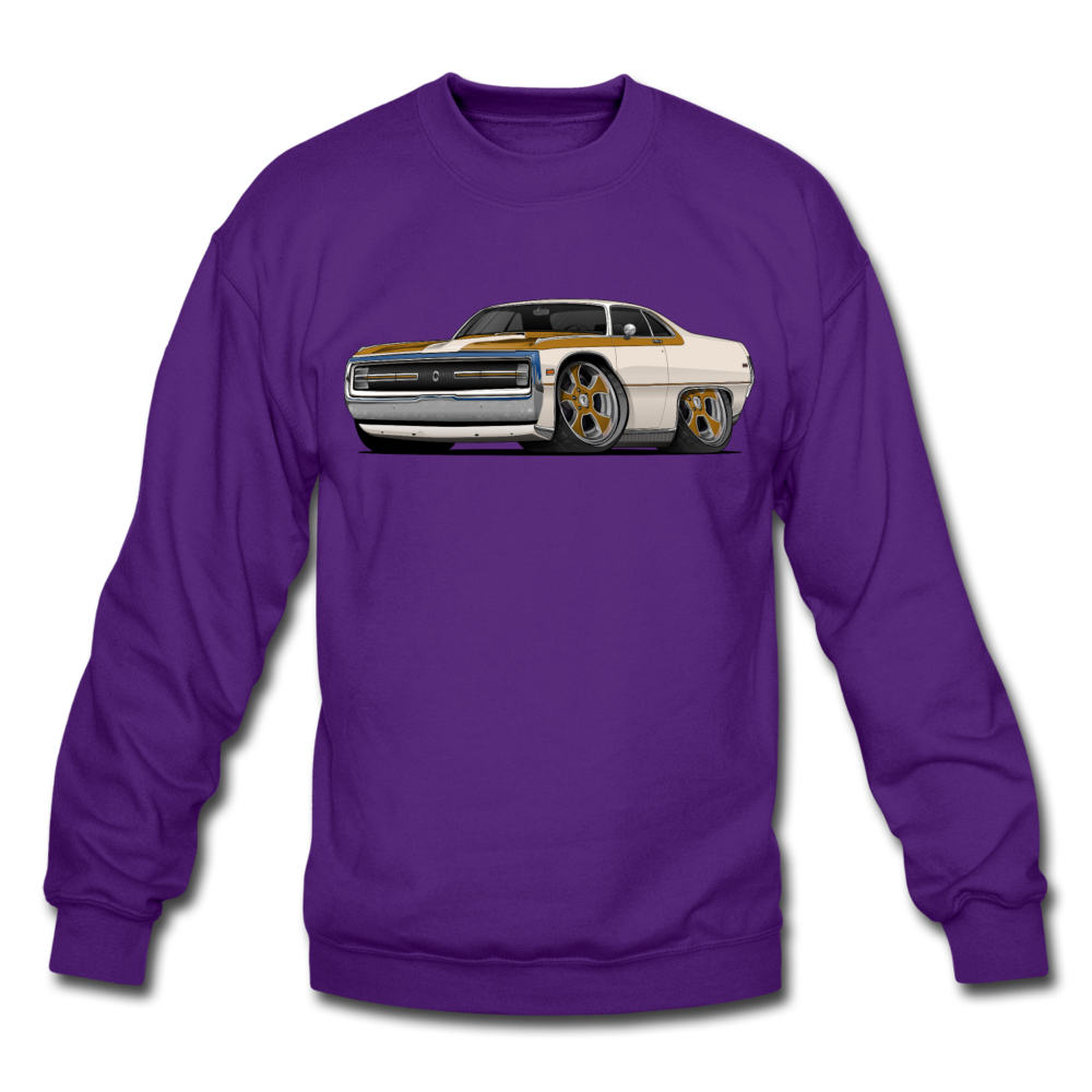 1970 Chrysler 300 Hurst Car Art Crewneck Sweatshirt - purple