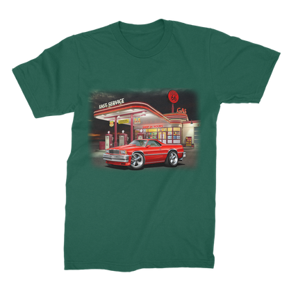 1978 El Camino Gas Station Route 66 Premium Jersey Men's T-Shirt