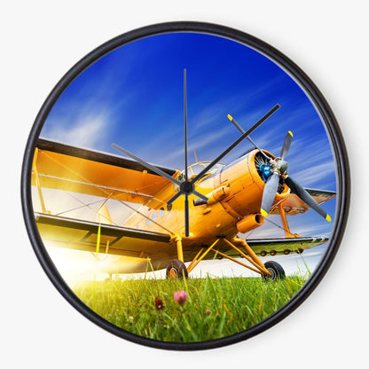 Biplaine sunset 10 inch wall clock