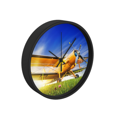 Biplaine sunset 10 inch wall clock