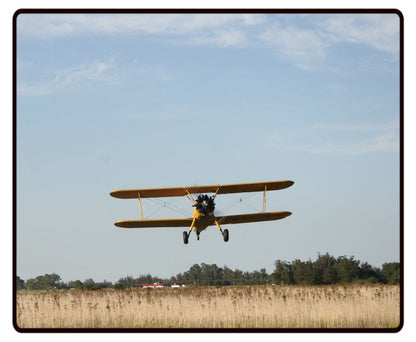 Stearman Plane Over a Field Desk Mat
