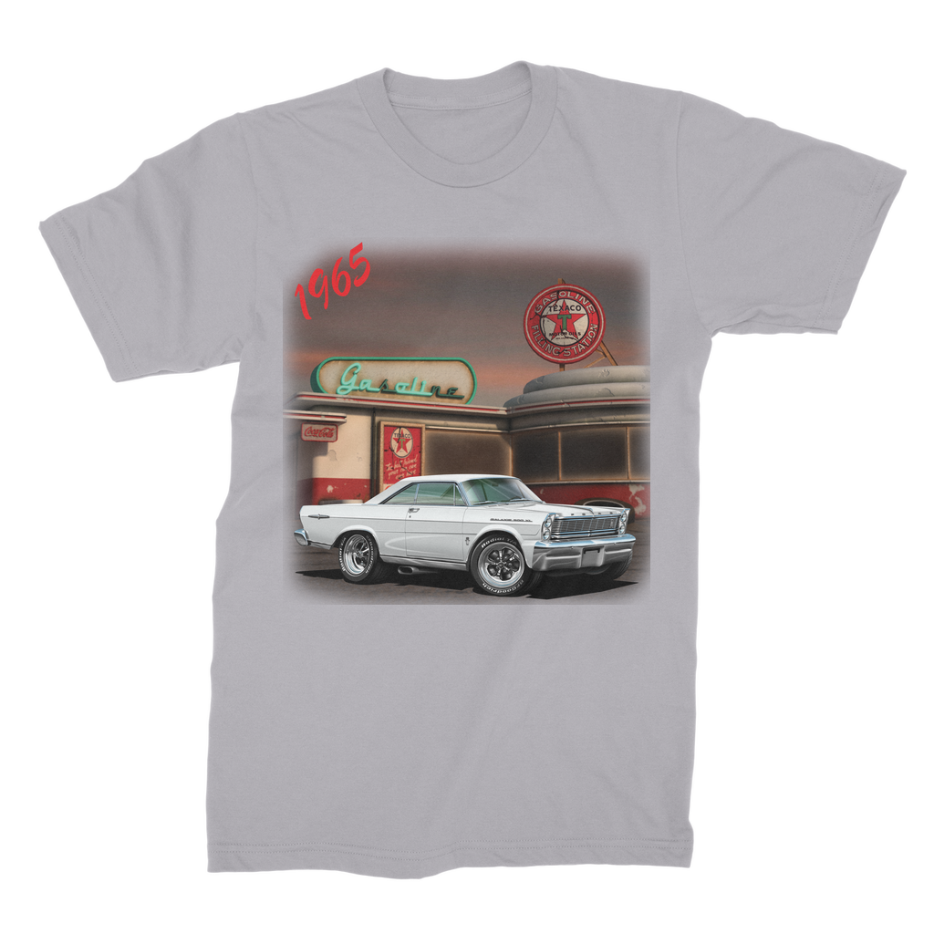 1965 White Galaxie Muscle Car Art Premium Jersey Men's T-Shirt
