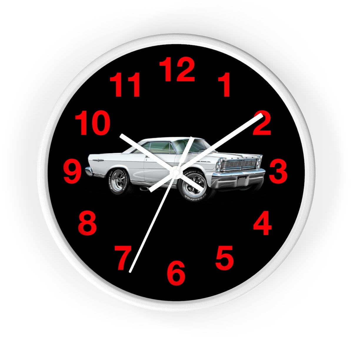 1965 Galaxie Muscle Car Art Wall clock