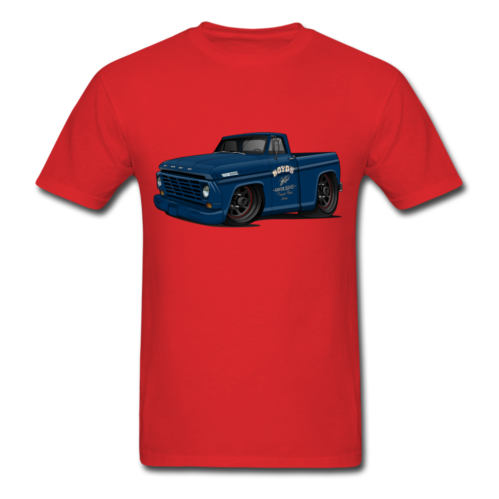 1967 Ford F-100 Men's T-Shirt - red