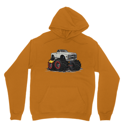 1972 GMC 4x4 Pickup Monster Truck with Rocks Car Art Classic Adult Hoodie