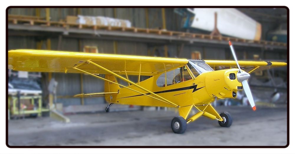Yellow Piper Cub Desk Mat