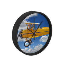 Stearman Biplane 10 inch wall clock