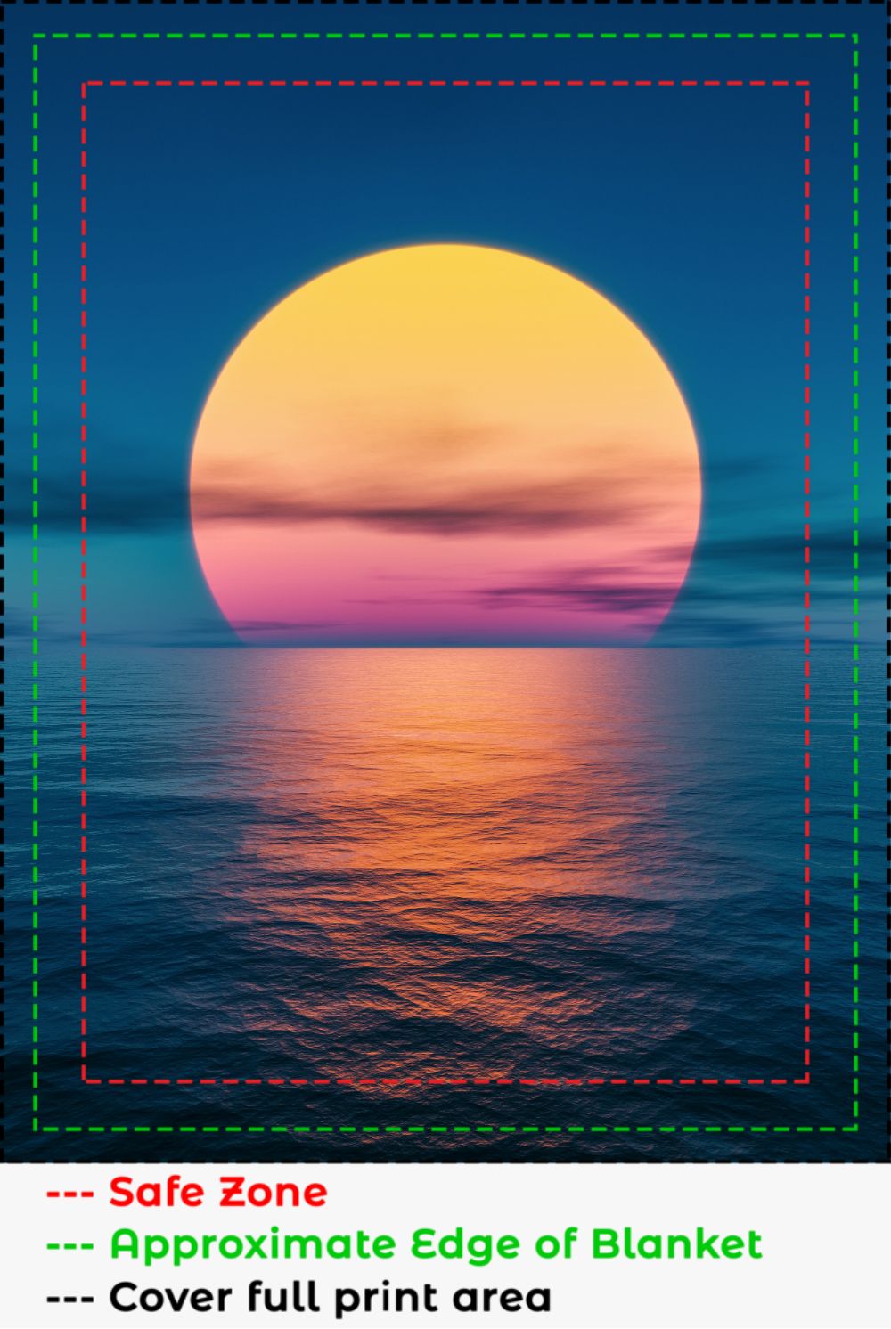 Sunset Over the Ocean Blanket