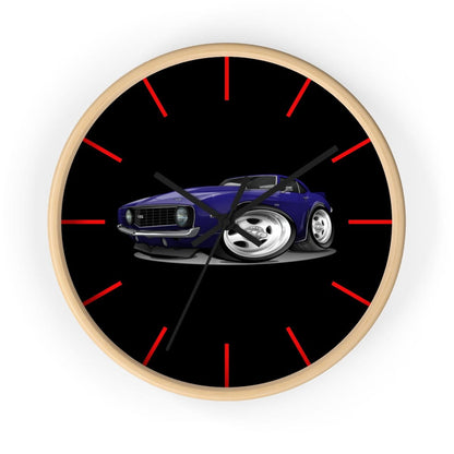 1st Generation Camaro Purple Wall clock