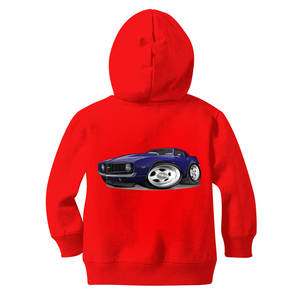 1st Generation Purple Camaro Classic Kids Zip Hoodie