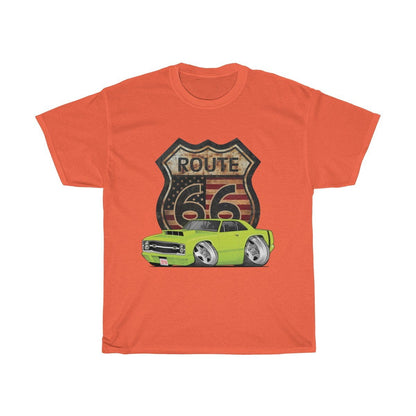 1969 Dart Car Art Route 66 Unisex Heavy Cotton Tee