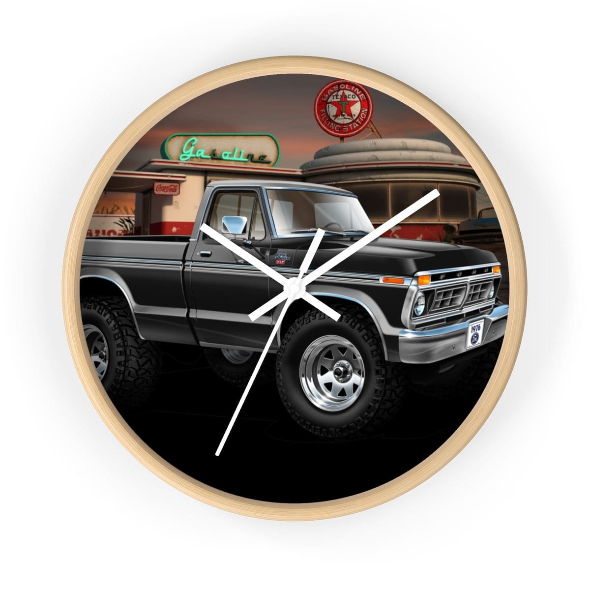 1976 F-150 Ranger XLT 4x4 Pickup Wall clock