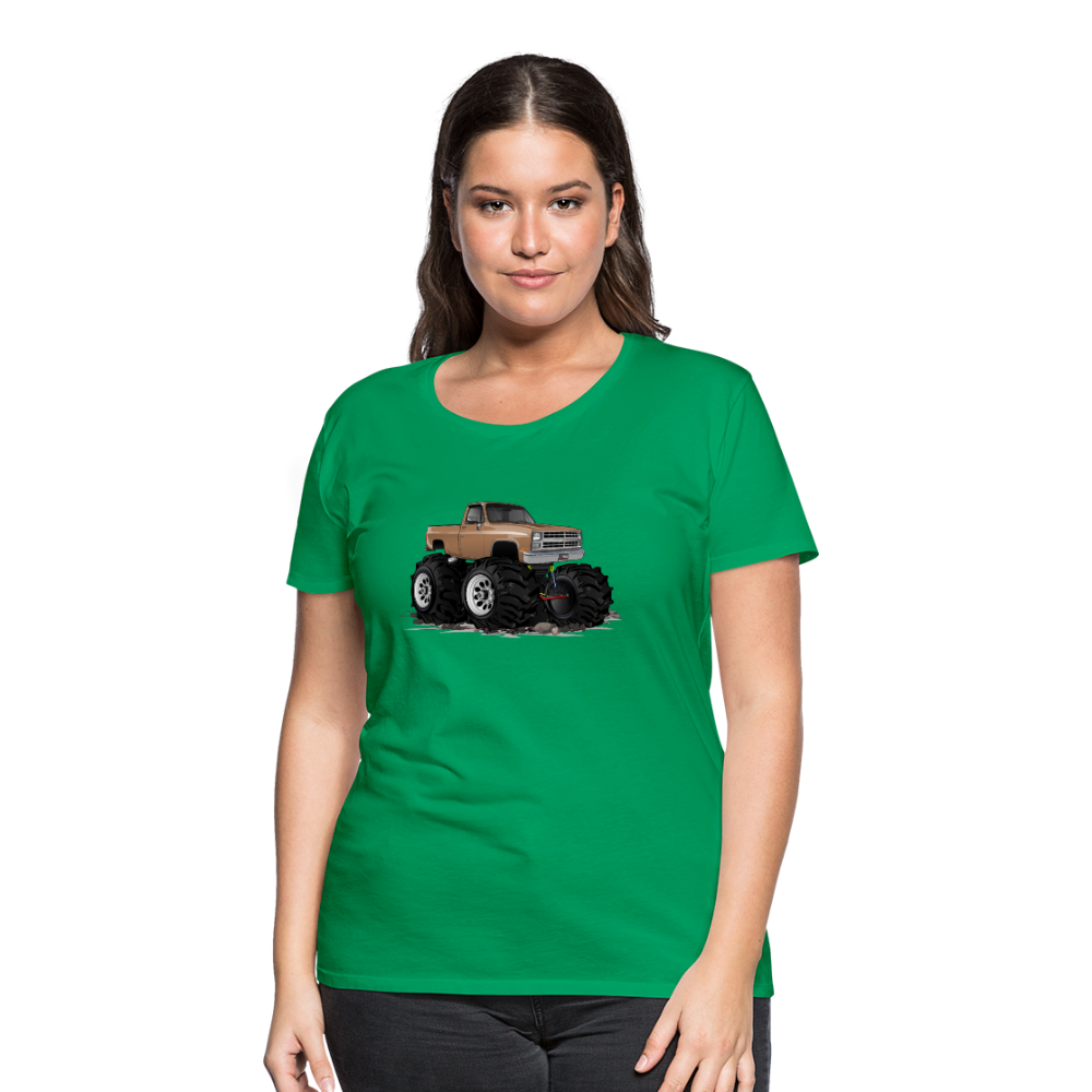 1986 Chevrolet 4x4 Pickup Truck Car Art Women’s Premium T-Shirt - kelly green