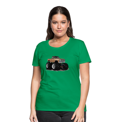 1986 Chevrolet 4x4 Pickup Truck Car Art Women’s Premium T-Shirt - kelly green
