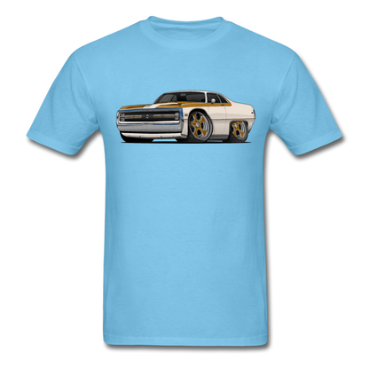 1970 Chrysler 300 Hurst Car Art Men's T-Shirt - aquatic blue