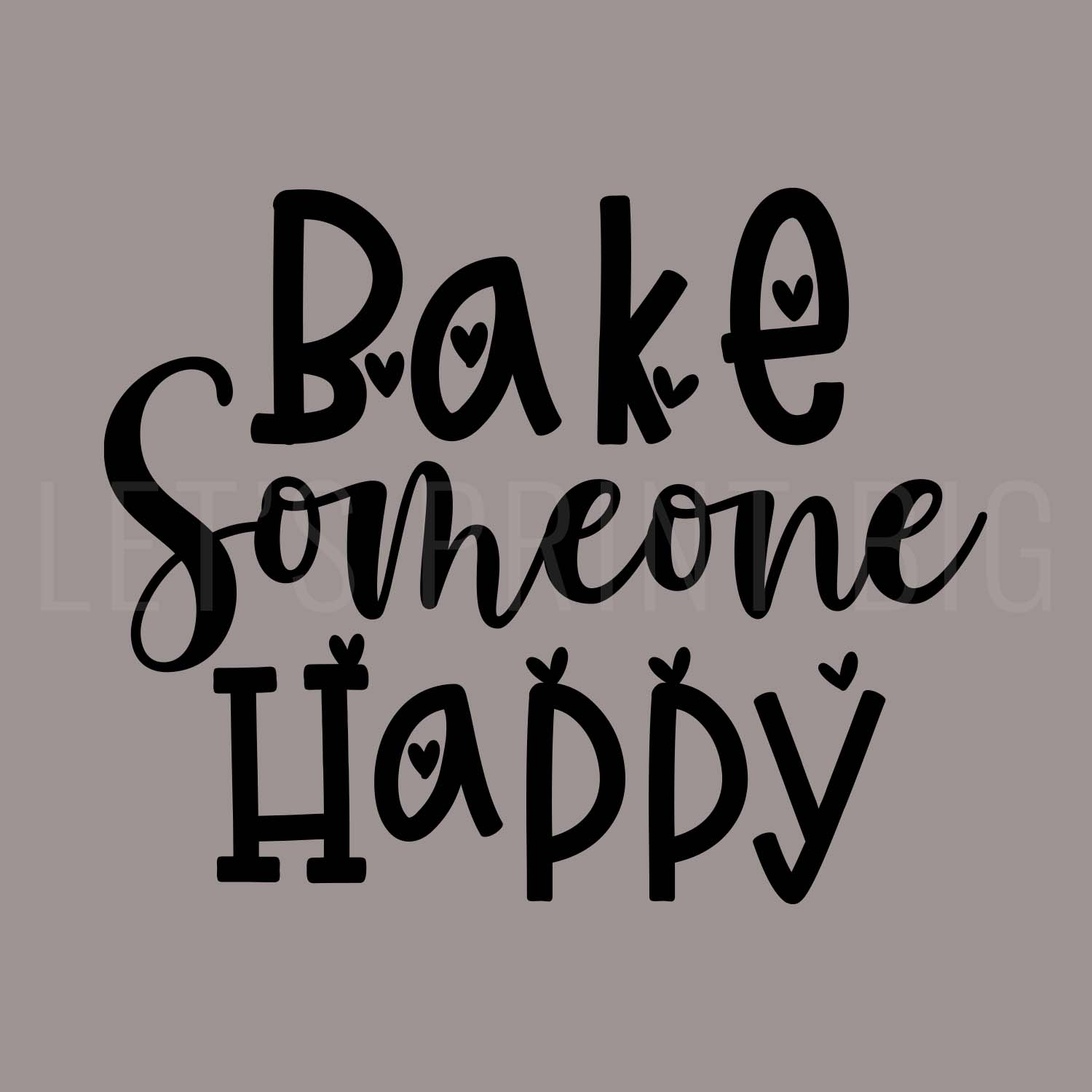 Bake Someone Happy Wall Decal