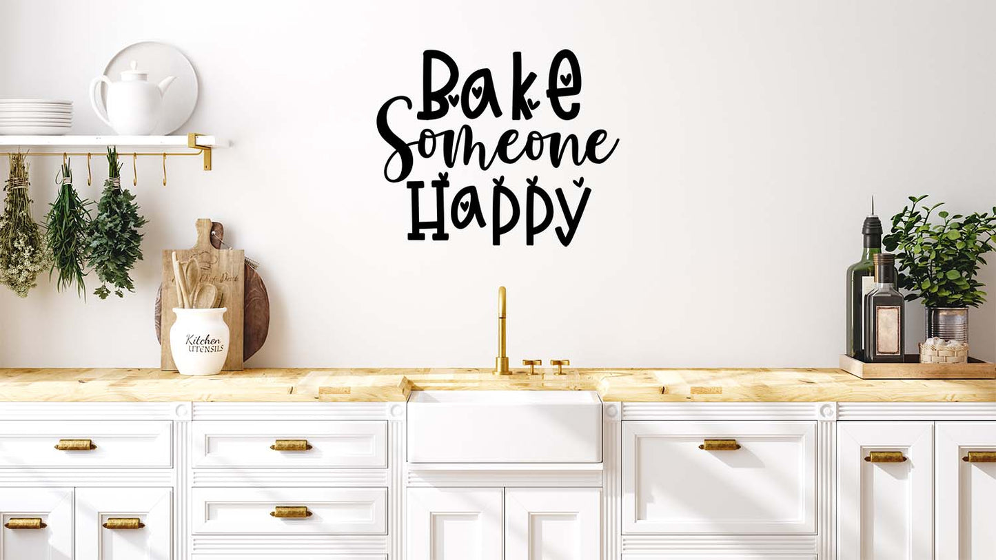 Bake Someone Happy Wall Decal