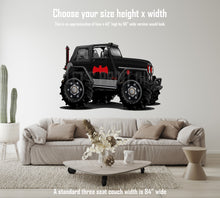Car Art Batman Jeep CJ Wrangler Renegade Hot Rod Cartoon Wall Decal