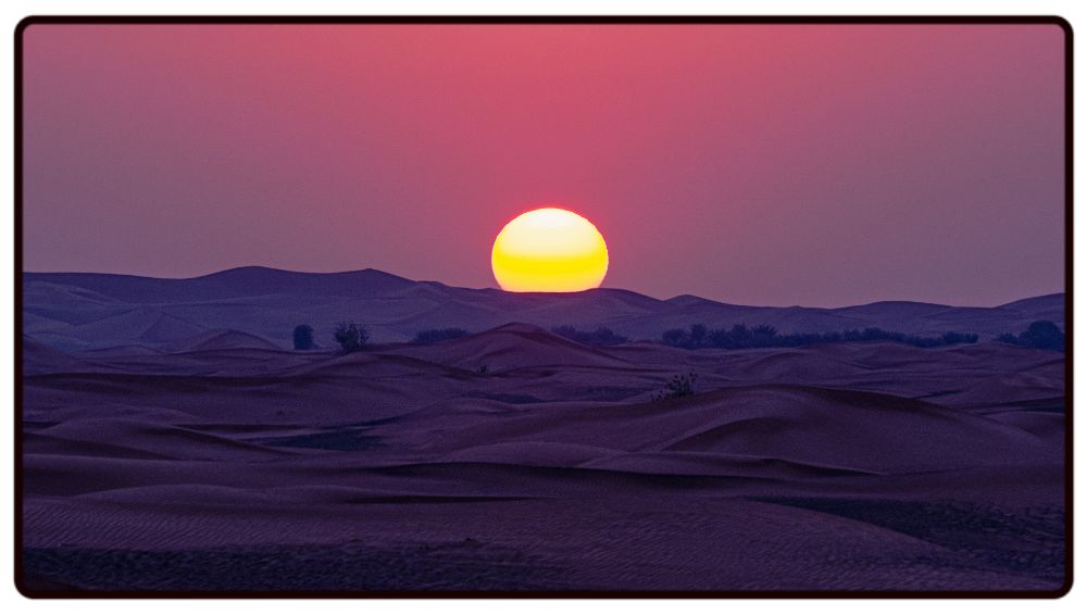Desert Sunset Desk Mat