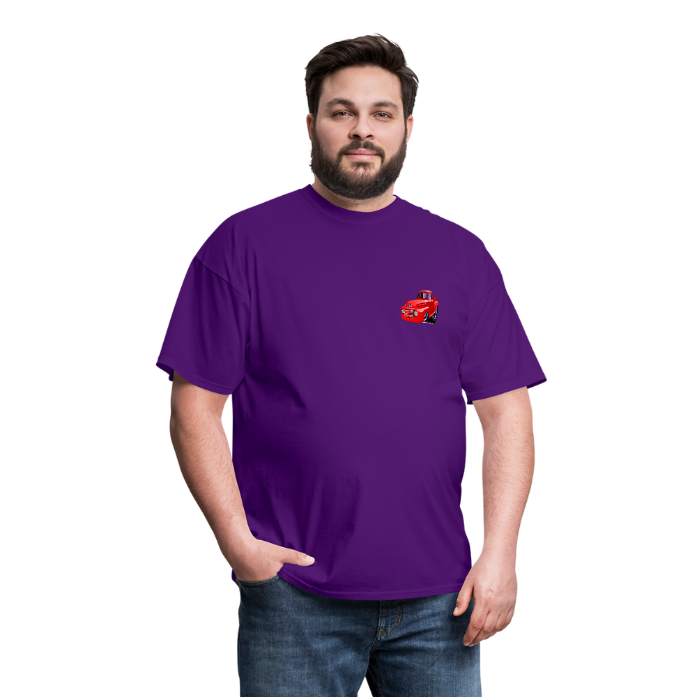 Old Red Truck Version B Men's T-Shirt - purple
