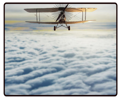 Over the Clouds Biplane Desk Mat