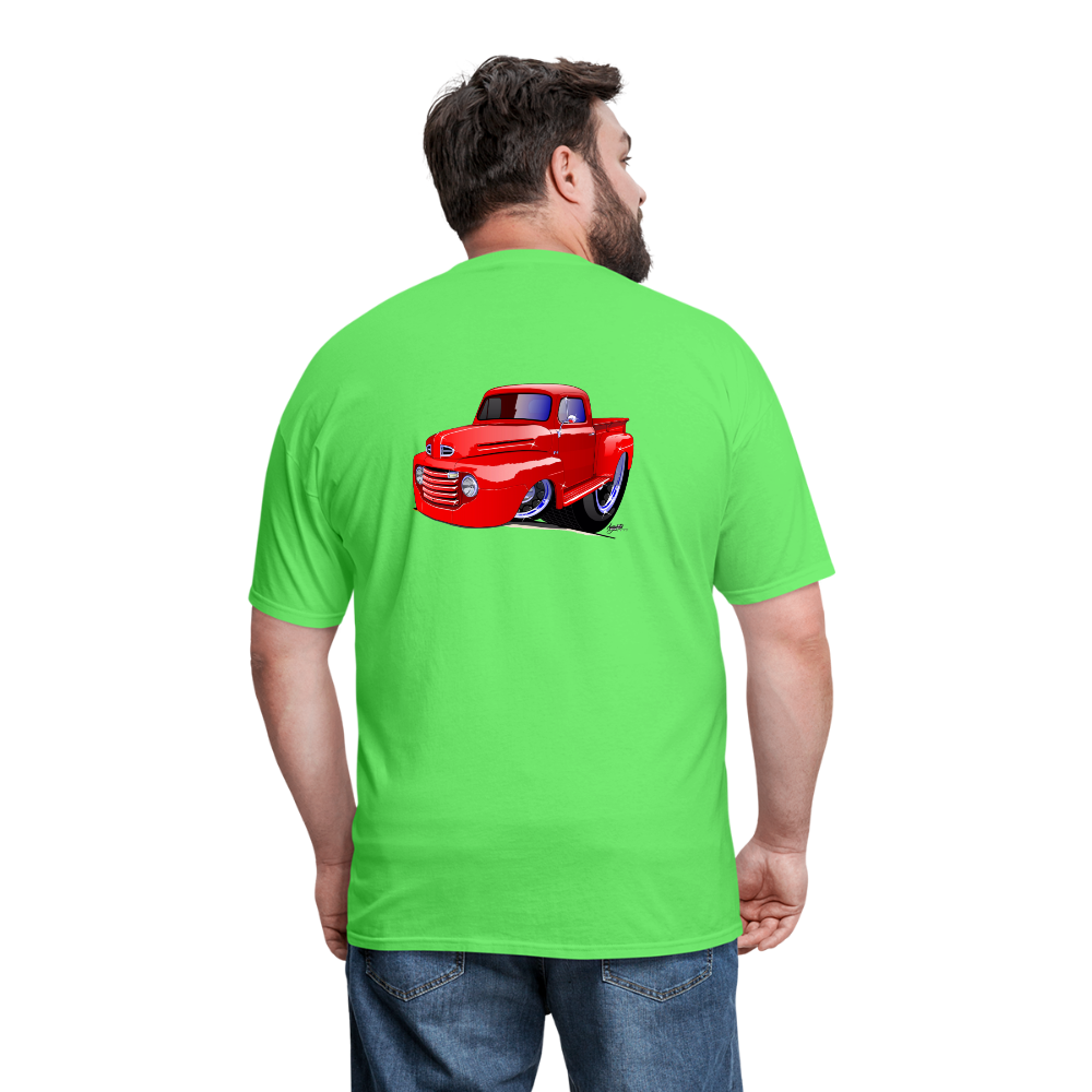 Old Red Truck Version B Men's T-Shirt - kiwi