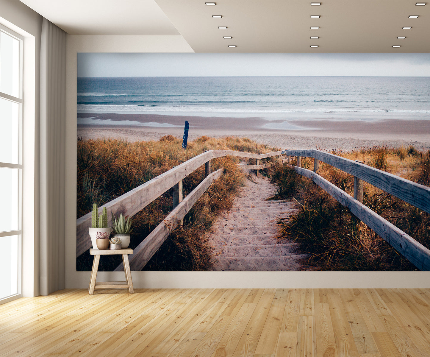 Custom Designed Wallpaper Sunny Evening Beach Setting
