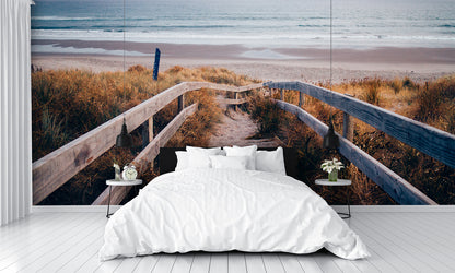 Custom Designed Wallpaper Sunny Evening Beach Setting
