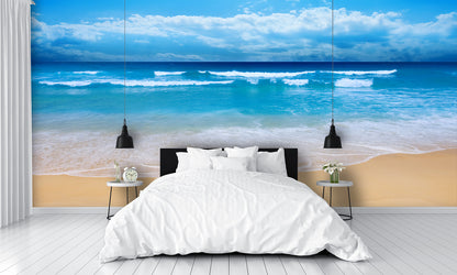 Beach View Wallpaper Summertime Custom Designed Wall Mural bedroom