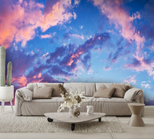 Custom Wallpaper Beautiful Evening Cloud Mural Sky living room couch