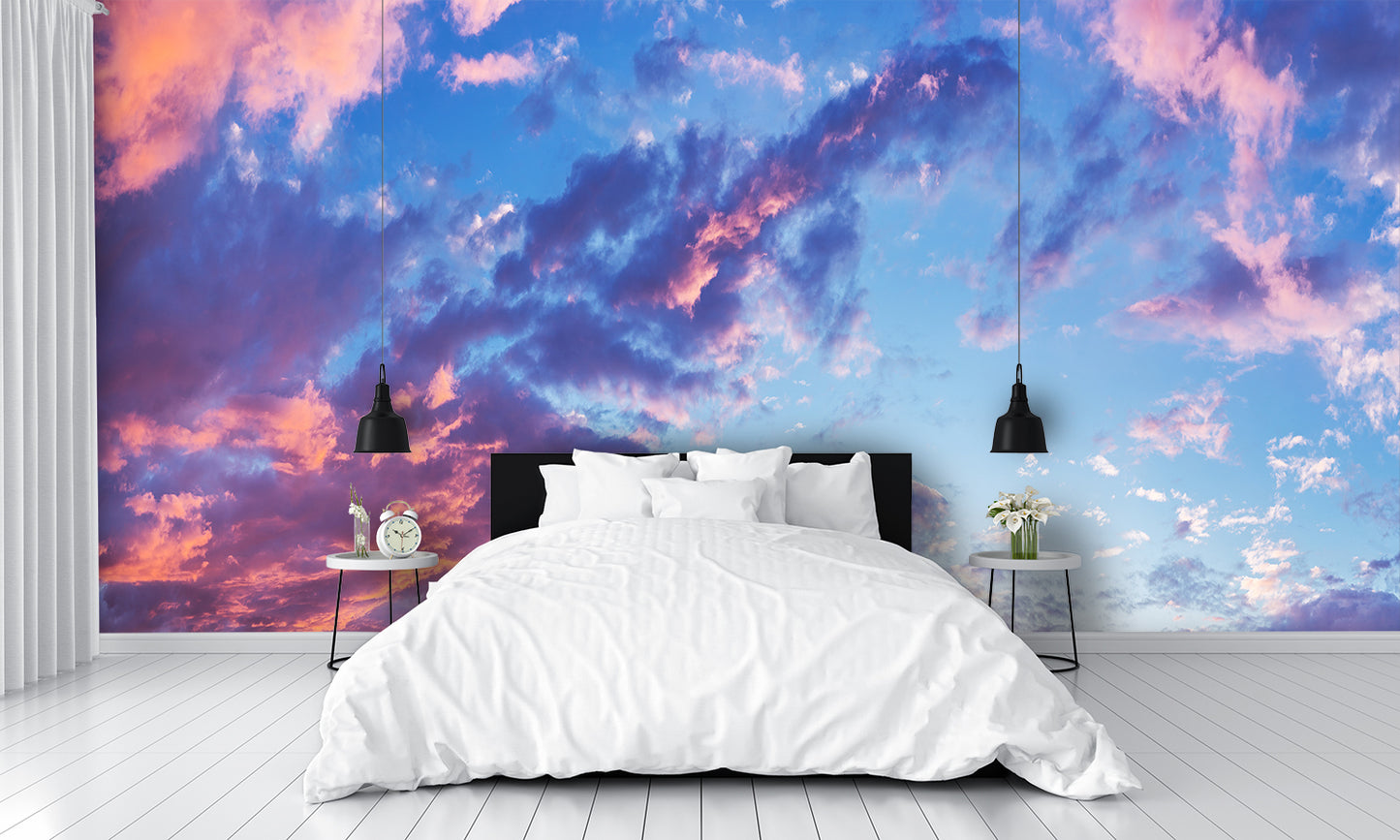 Custom Wallpaper Beautiful Evening Cloud Mural Sky bedroom