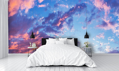Custom Wallpaper Beautiful Evening Cloud Mural Sky bedroom