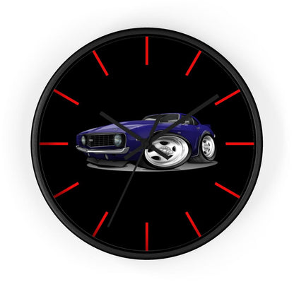 1st Generation Camaro Purple Wall clock