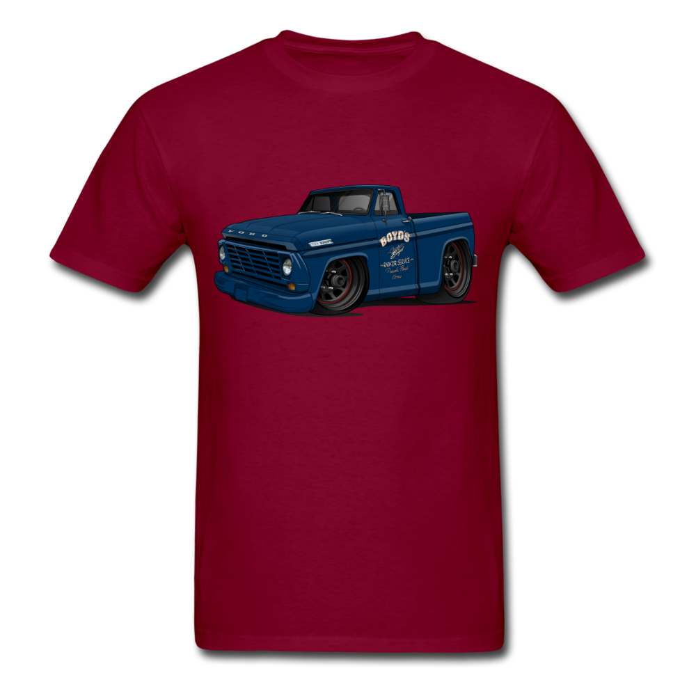 1967 Ford F-100 Men's T-Shirt - burgundy