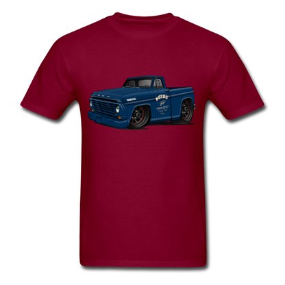 1967 Ford F-100 Men's T-Shirt - burgundy