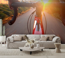 Traveling Bicycle Mural Wallpaper