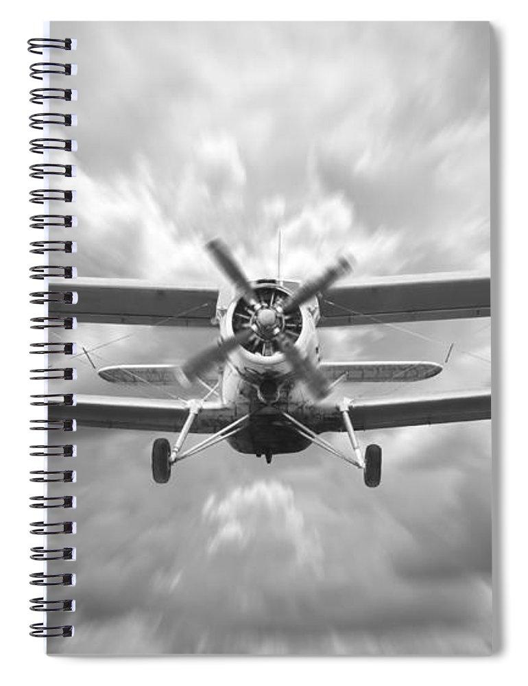 Biplane - Spiral Notebook