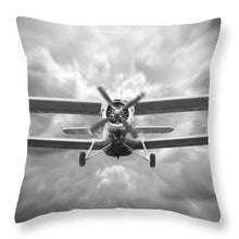 Biplane Throw Pillow