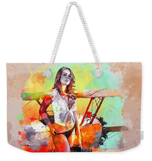 Biplane Girl - Weekender Tote Bag