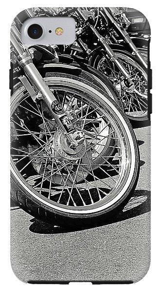 Black And White Motorcycles - Phone Case
