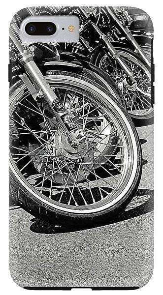 Black And White Motorcycles - Phone Case