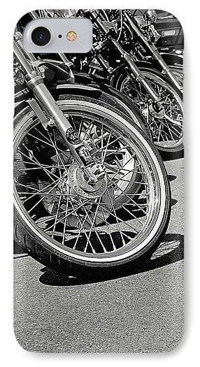 Black And White Motorcycles - Phone Case